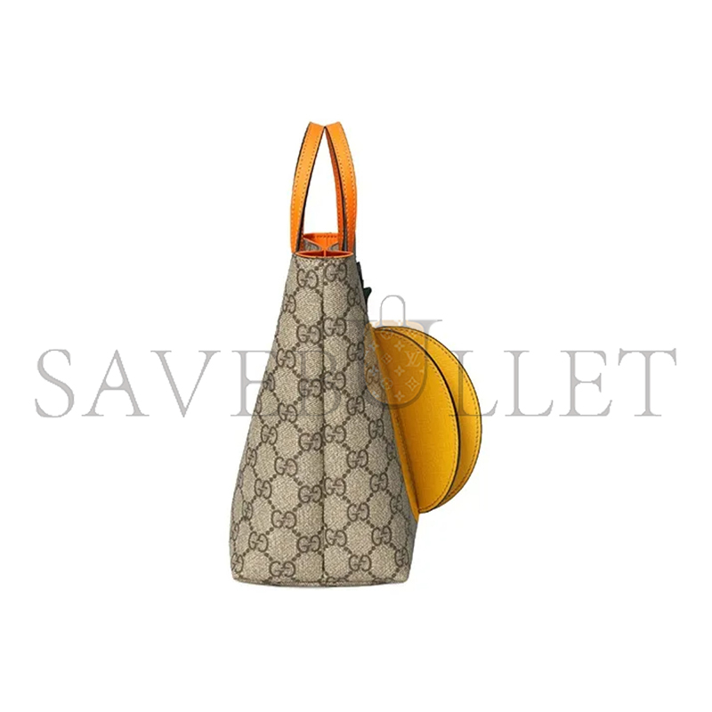 GUCCI GG SUPREME MONOGRAM KIDS PINEAPPLE TOTE 580840 (21*20*10cm)